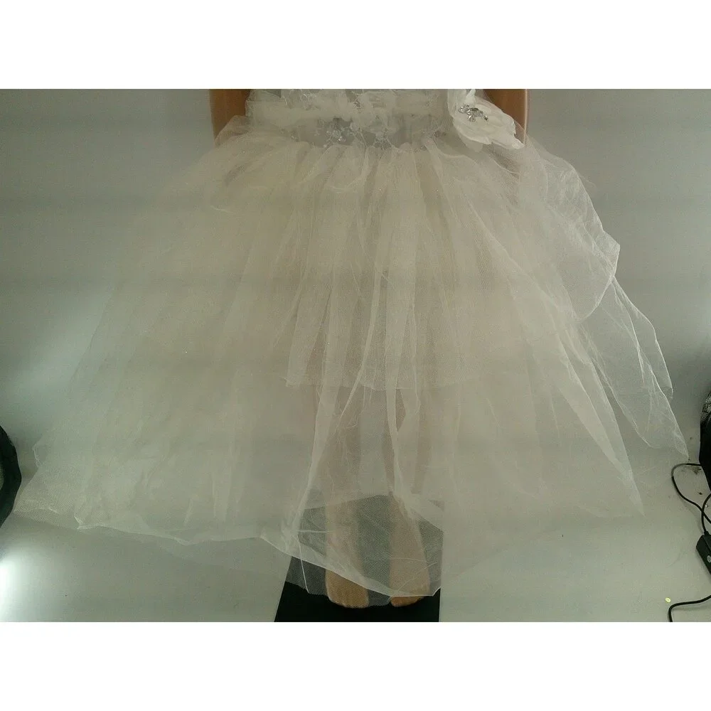 Pre-Owned Dance Costume Ballet Small Child White Curtain Call E352 Sparkle Tutu
